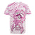 Polynesia Breast Cancer Awareness Rugby Jersey Pink Ribbon No One Fights Alone - White