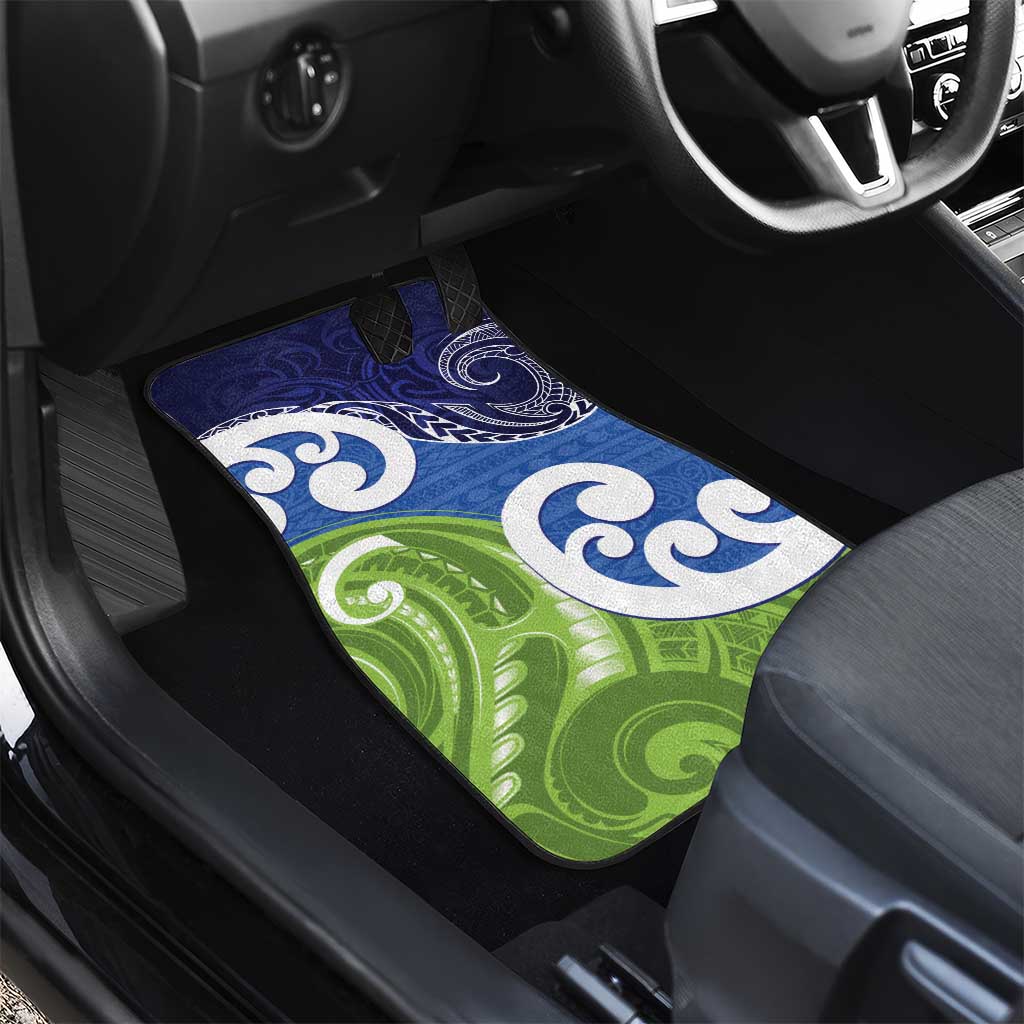 Southland New Zealand Car Mats Maori Koru Flag Color