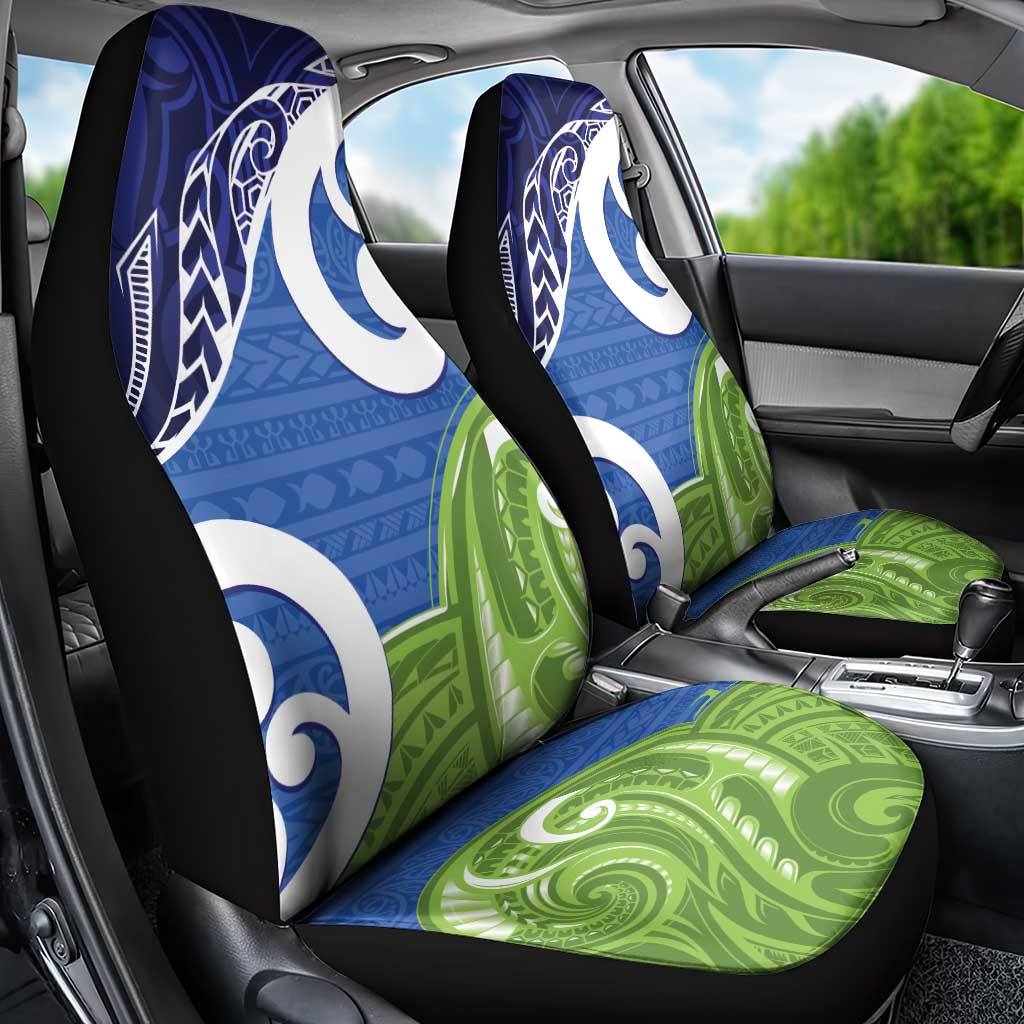 Southland New Zealand Car Seat Cover Maori Koru Flag Color