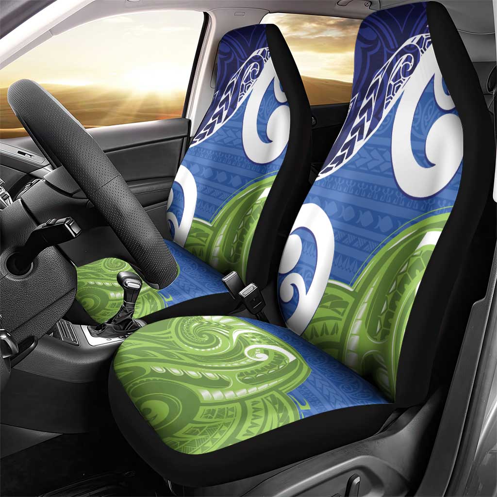 Southland New Zealand Car Seat Cover Maori Koru Flag Color
