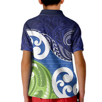 Southland New Zealand Kid Polo Shirt Maori Koru Flag Color LT14 - Polynesian Pride
