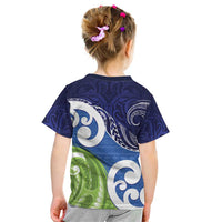 Southland New Zealand Kid T Shirt Maori Koru Flag Color LT14 - Polynesian Pride