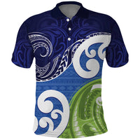 Southland New Zealand Polo Shirt Maori Koru Flag Color