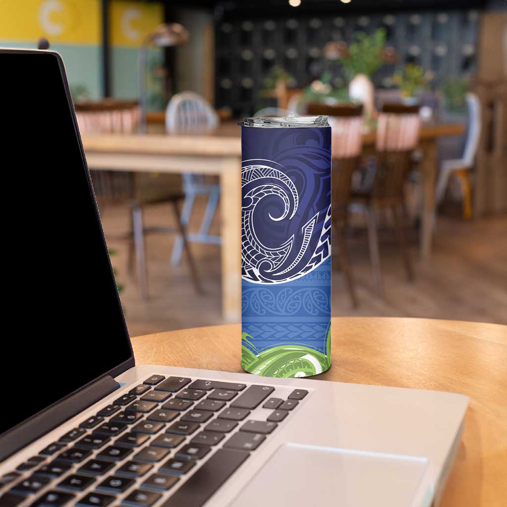 Southland New Zealand Skinny Tumbler Maori Koru Flag Color LT14 - Polynesian Pride
