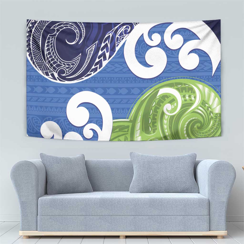 Southland New Zealand Tapestry Maori Koru Flag Color