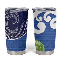 Southland New Zealand Tumbler Cup Maori Koru Flag Color LT14 Blue - Polynesian Pride