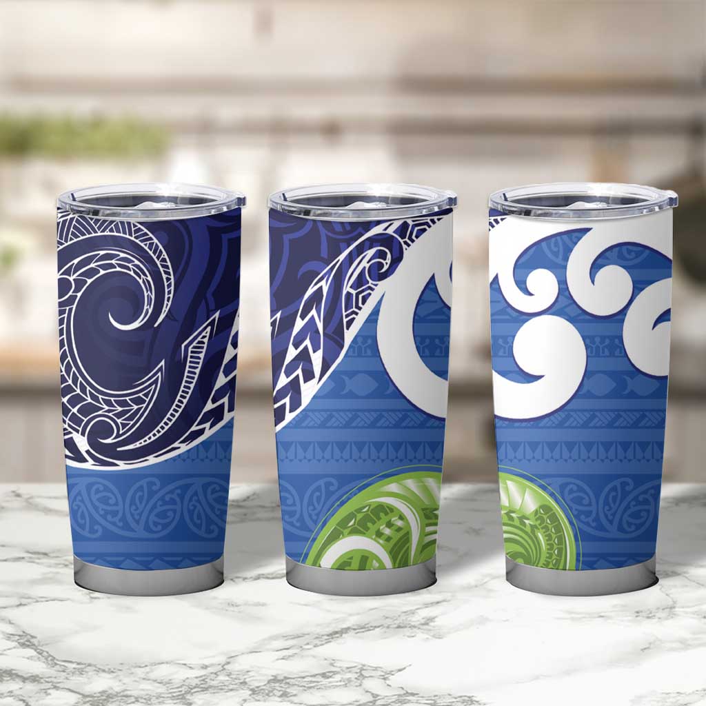 Southland New Zealand Tumbler Cup Maori Koru Flag Color LT14 - Polynesian Pride