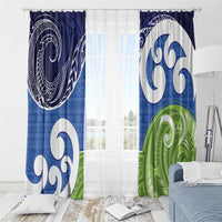 Southland New Zealand Window Curtain Maori Koru Flag Color