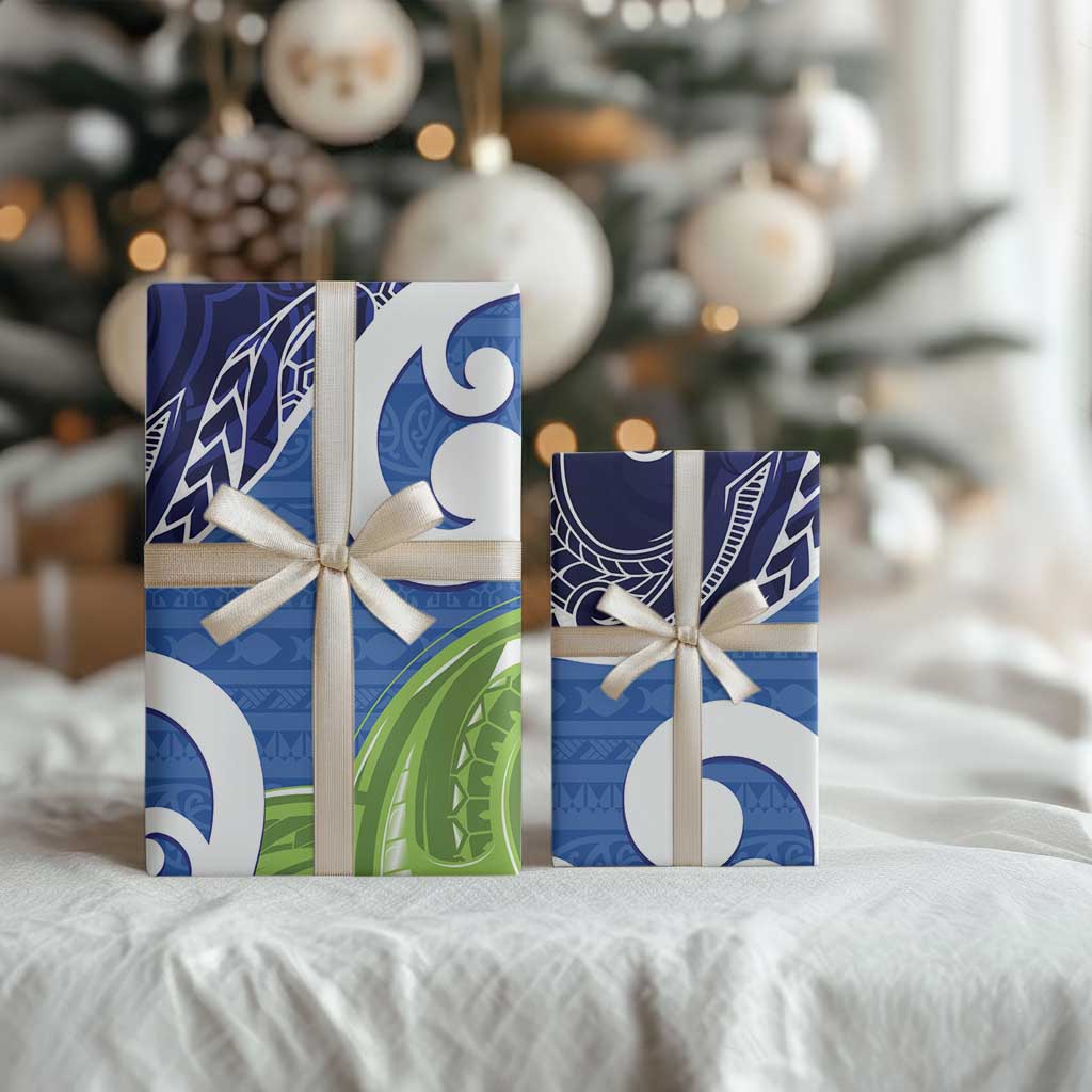 Southland New Zealand Wrapping Paper Maori Koru Flag Color - Polynesian Pride