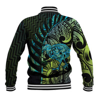 Southland Takehe Pounama Baseball Jacket Aotearoa Poutama Paua Shell Fern