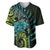 Southland Takehe Pounama Baseball Jersey Aotearoa Poutama Paua Shell Fern