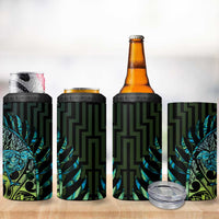 Southland Takehe Pounama 4 in 1 Can Cooler Tumbler Aotearoa Poutama Paua Shell Fern LT14 - Polynesian Pride