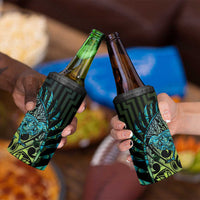 Southland Takehe Pounama 4 in 1 Can Cooler Tumbler Aotearoa Poutama Paua Shell Fern LT14 - Polynesian Pride
