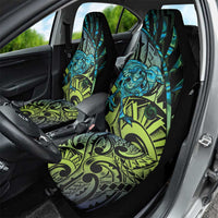Southland Takehe Pounama Car Seat Cover Aotearoa Poutama Paua Shell Fern