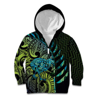 Southland Takehe Pounama Kid Hoodie Aotearoa Poutama Paua Shell Fern