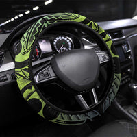 Southland Takehe Pounama Steering Wheel Cover Aotearoa Poutama Paua Shell Fern