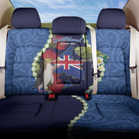 Southland Anniversary Day Back Car Seat Cover Murihiku 1861 Maori Bird Mix Pohutukawa