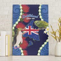 Southland Anniversary Day Canvas Wall Art Murihiku 1861 Maori Bird Mix Pohutukawa