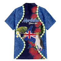 Southland Anniversary Day Family Matching Mermaid Dress and Hawaiian Shirt Murihiku 1861 Maori Bird Mix Pohutukawa LT14 - Polynesian Pride