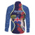Southland Anniversary Day Family Matching Off The Shoulder Long Sleeve Dress and Hawaiian Shirt Murihiku 1861 Maori Bird Mix Pohutukawa