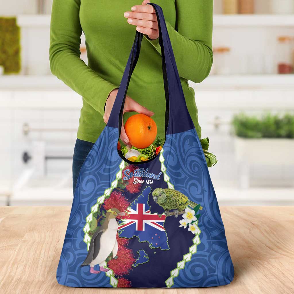 Southland Anniversary Day Grocery Bag Murihiku 1861 Maori Bird Mix Pohutukawa LT14 - Polynesian Pride