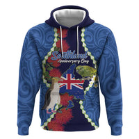 Southland Anniversary Day Hoodie Murihiku 1861 Maori Bird Mix Pohutukawa