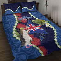 Southland Anniversary Day Quilt Bed Set Murihiku 1861 Maori Bird Mix Pohutukawa