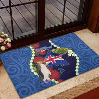 Southland Anniversary Day Rubber Doormat Murihiku 1861 Maori Bird Mix Pohutukawa