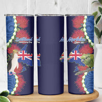 Southland Anniversary Day Skinny Tumbler Murihiku 1861 Maori Bird Mix Pohutukawa LT14 - Polynesian Pride