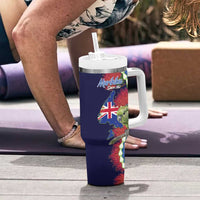 Southland Anniversary Day Tumbler With Handle Murihiku 1861 Maori Bird Mix Pohutukawa LT14 - Polynesian Pride