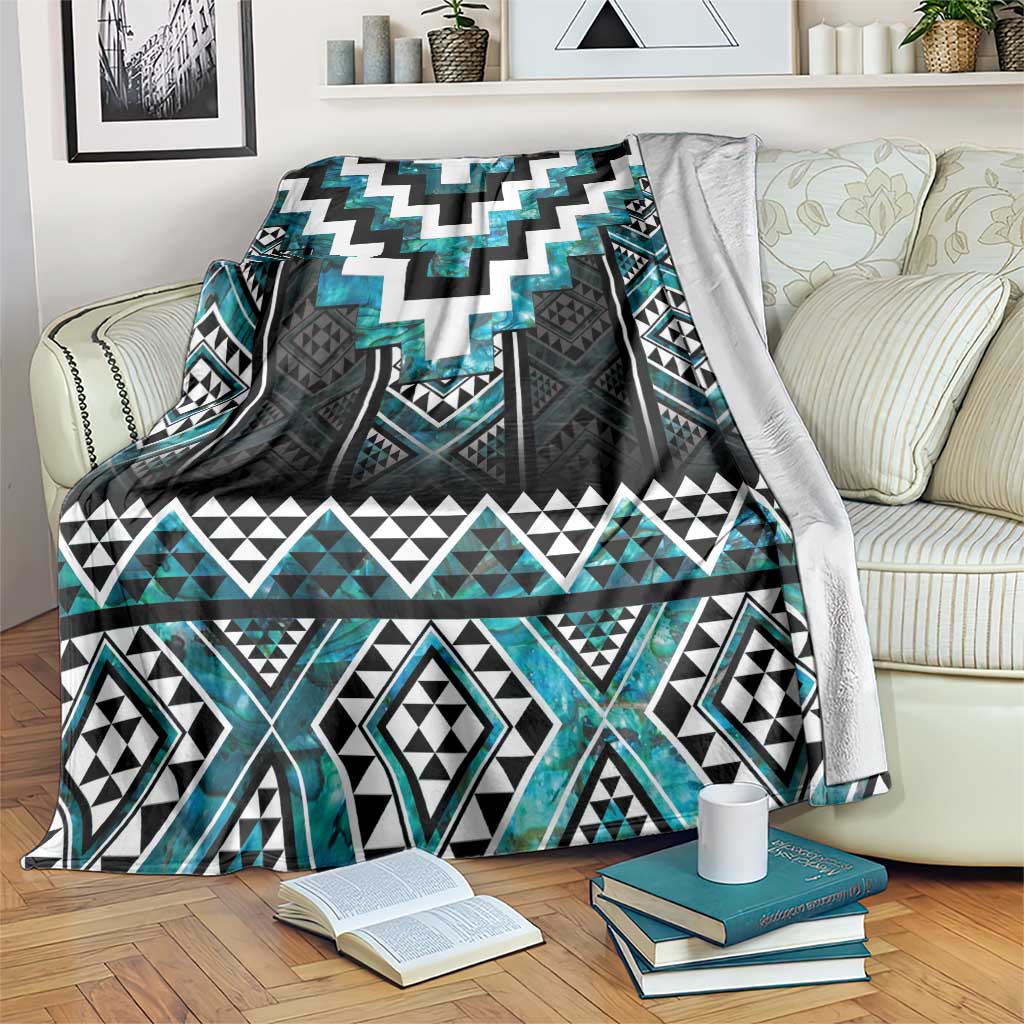 Paua Shell Taniko Pattern Aotearoa Blanket Niho Taniwha Mix Poutama