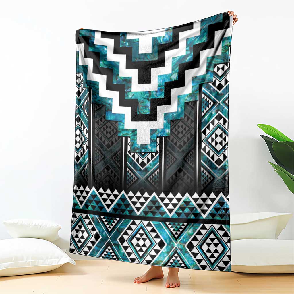 Paua Shell Taniko Pattern Aotearoa Blanket Niho Taniwha Mix Poutama