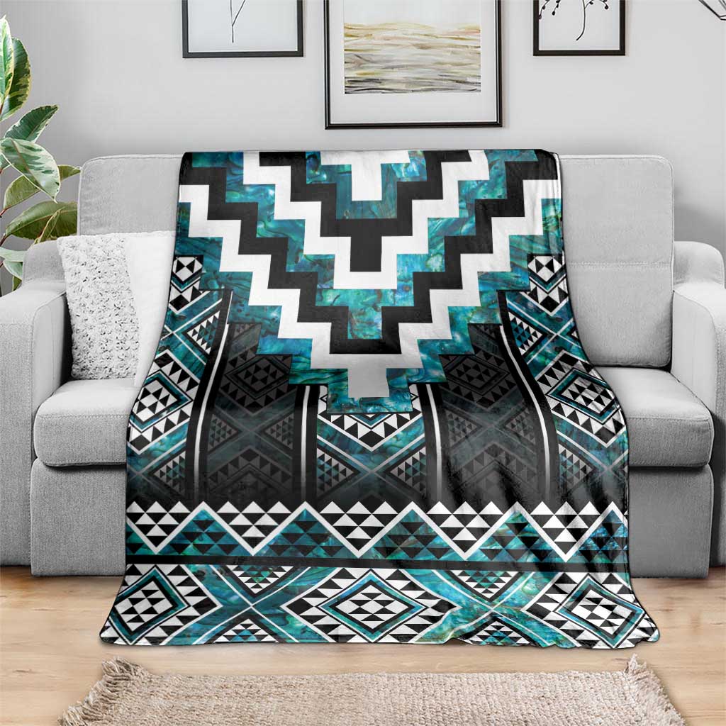 Paua Shell Taniko Pattern Aotearoa Blanket Niho Taniwha Mix Poutama