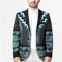 Paua Shell Taniko Pattern Aotearoa Blazer Niho Taniwha Mix Poutama LT14 - Polynesian Pride