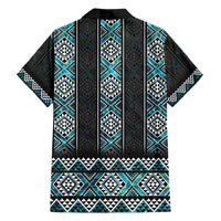 Paua Shell Taniko Pattern Aotearoa Family Matching Summer Maxi Dress and Hawaiian Shirt Niho Taniwha Mix Poutama LT14 - Polynesian Pride
