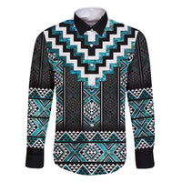 Paua Shell Taniko Pattern Aotearoa Family Matching Tank Maxi Dress and Hawaiian Shirt Niho Taniwha Mix Poutama