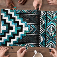 Paua Shell Taniko Pattern Aotearoa Puzzle Niho Taniwha Mix Poutama - Polynesian Pride