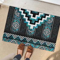 Paua Shell Taniko Pattern Aotearoa Rubber Doormat Niho Taniwha Mix Poutama