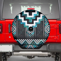 Paua Shell Taniko Pattern Aotearoa Spare Tire Cover Niho Taniwha Mix Poutama