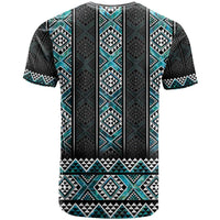 Paua Shell Taniko Pattern Aotearoa T Shirt Niho Taniwha Mix Poutama LT14 - Polynesian Pride