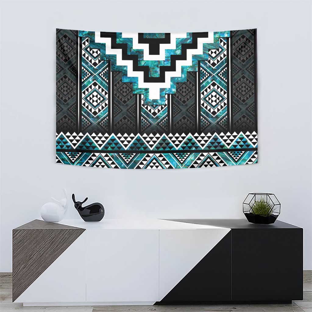 Paua Shell Taniko Pattern Aotearoa Tapestry Niho Taniwha Mix Poutama