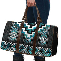 Paua Shell Taniko Pattern Aotearoa Travel Bag Niho Taniwha Mix Poutama - Polynesian Pride