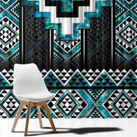 Paua Shell Taniko Pattern Aotearoa Window Curtain Niho Taniwha Mix Poutama