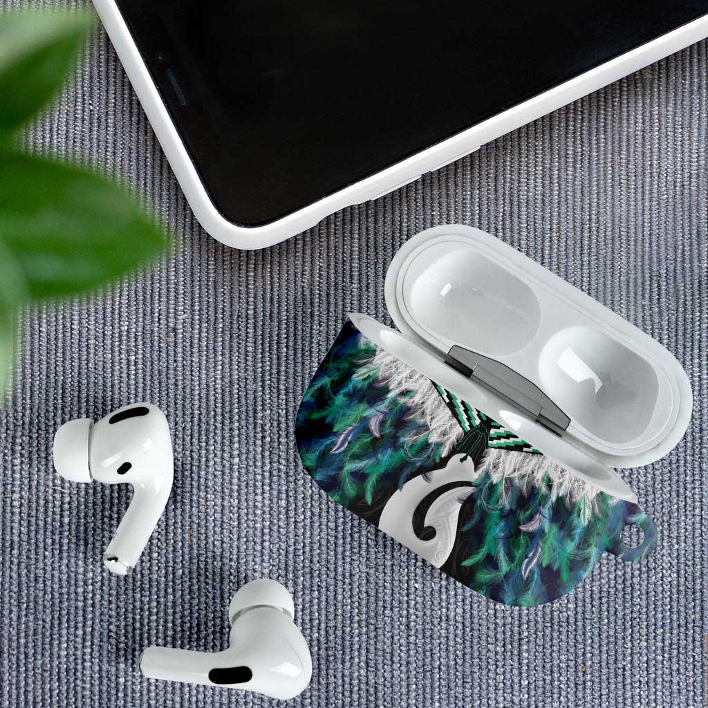 Aotearoa Korowai Motif AirPods Case Hei Matau Poutama Maori Pattern - Polynesian Pride