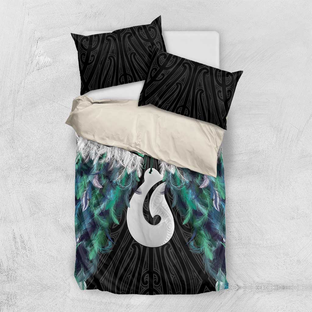 Aotearoa Korowai Motif Bedding Set Hei Matau Poutama Maori Pattern