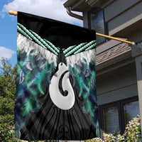 Aotearoa Korowai Motif Garden Flag Hei Matau Poutama Maori Pattern