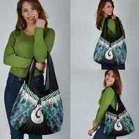 Aotearoa Korowai Motif Grocery Bag Hei Matau Poutama Maori Pattern LT14 - Polynesian Pride
