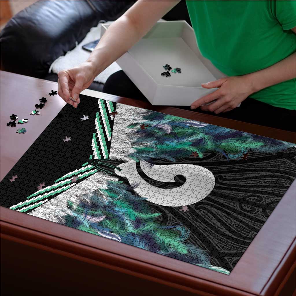 Aotearoa Korowai Motif Puzzle Hei Matau Poutama Maori Pattern - Polynesian Pride