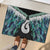 Aotearoa Korowai Motif Rubber Doormat Hei Matau Poutama Maori Pattern