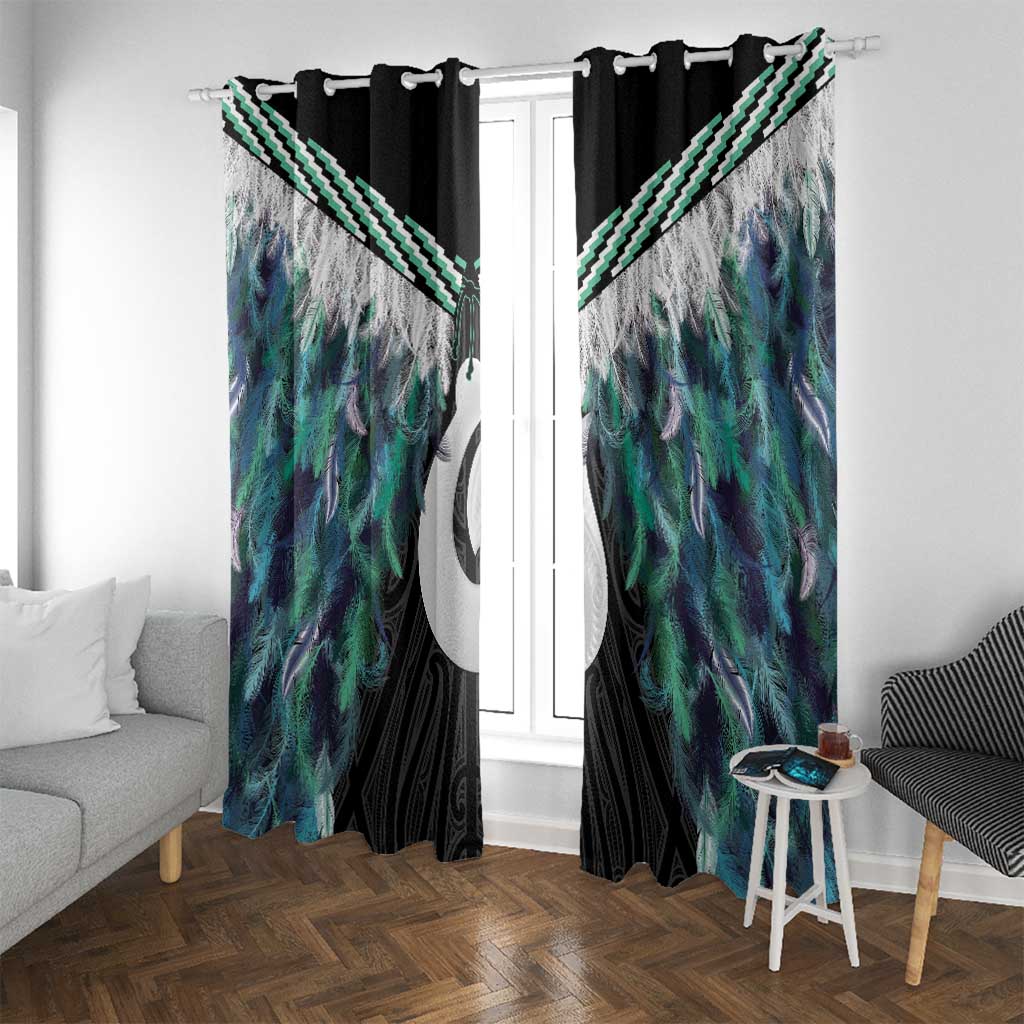 Aotearoa Korowai Motif Window Curtain Hei Matau Poutama Maori Pattern